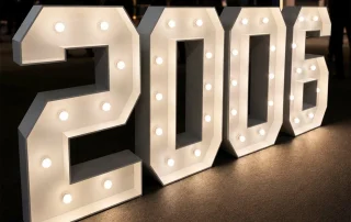 2006 – 120cm Lettres lumineuses InstantLed Chiffres 2006 lumineux de 1m20